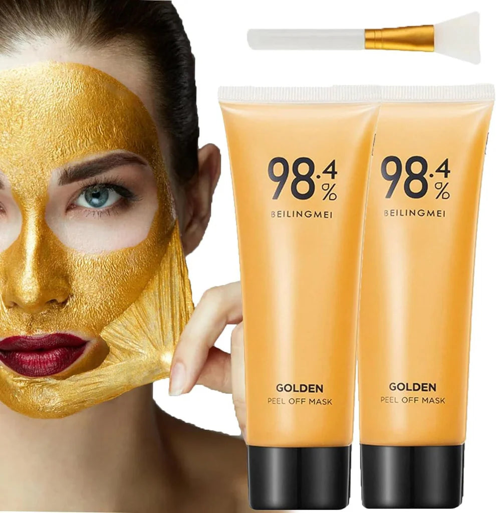 ✨ Gold Peel-Off Mask – Buy 1 Get 1 Free 🎁 | Radiant Glow & Deep Cleaning 💛